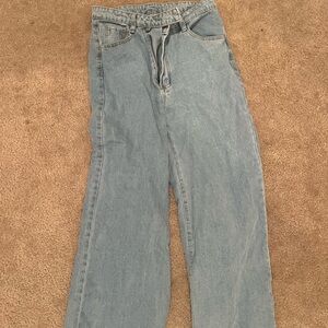 SHEIN Light Blue Flare Jeans